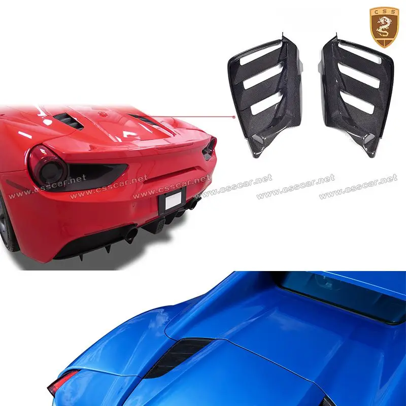 CSS Design Exclusive dry carbon car rear hood air intake For Ferrari 488 2015-2019 OEM auto engine air outlet exterior parts
CSS Design Exclusive dry carbon car rear hood air intake For Ferrari 488 2015-2019 OEM auto engine air outlet exterior parts