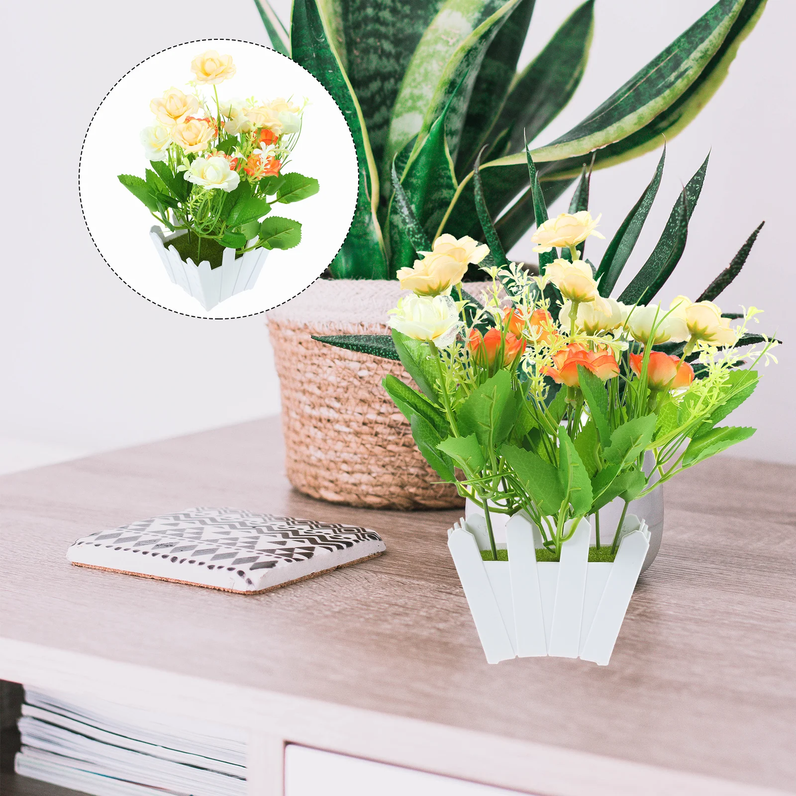 2 Sets Artificial Green Potted Plant Flowers Plants Desktop Small Decorative Realistic Fake Trinkets Silk Faux
2 Sets Artificial Green Potted Plant Flowers Plants Desktop Small Decorative Realistic Fake Trinkets Silk Faux
