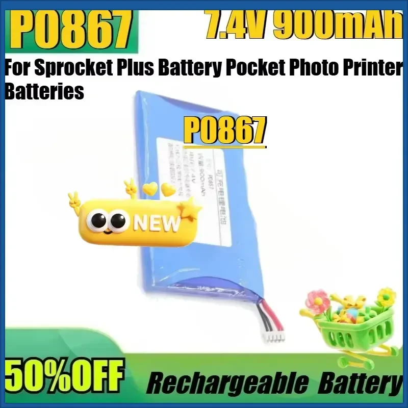 New High Quality for Sprocket Plus Battery Pocket Photo Printer Batteries New P0867 523946 7.4V 900mAh Replacement Battery
New High Quality for Sprocket Plus Battery Pocket Photo Printer Batteries New P0867 523946 7.4V 900mAh Replacement Battery