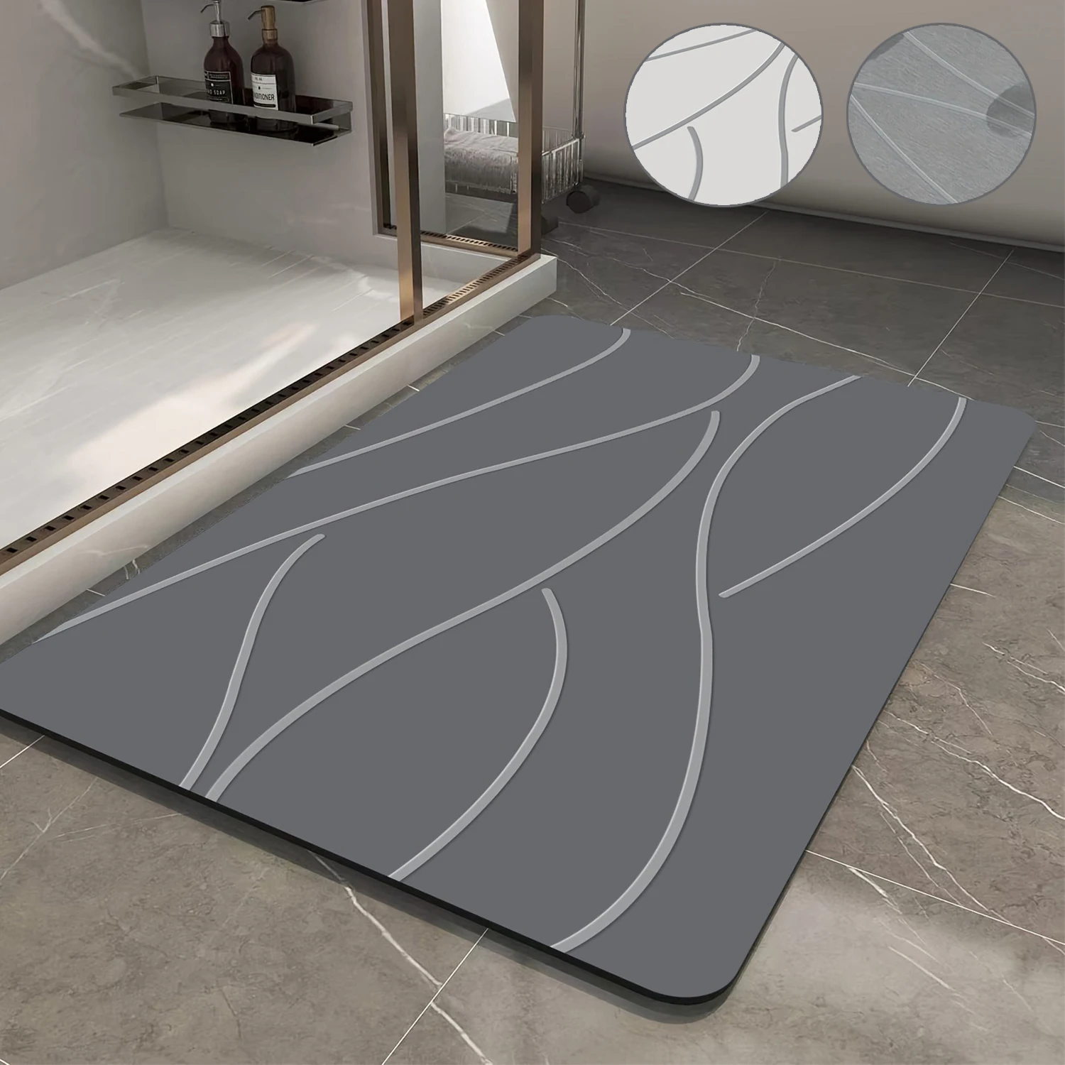 1PC Concise Bath Mat Non Slip Diatom Mud Super Diatom Mud Absorbent Carpet for Toilet Shower/entrance Mat /bathroom Rug 발매트P
1PC Concise Bath Mat Non Slip Diatom Mud Super Diatom Mud Absorbent Carpet for Toilet Shower/entrance Mat /bathroom Rug 발매트P