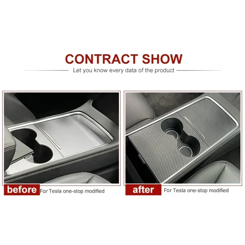 Center Console Panel Sticker for Tesla Model 3 Y Real Carbon Fiber Central Control Cover Interior Decor Accessories 2021-2023
Center Console Panel Sticker for Tesla Model 3 Y Real Carbon Fiber Central Control Cover Interior Decor Accessories 2021-2023