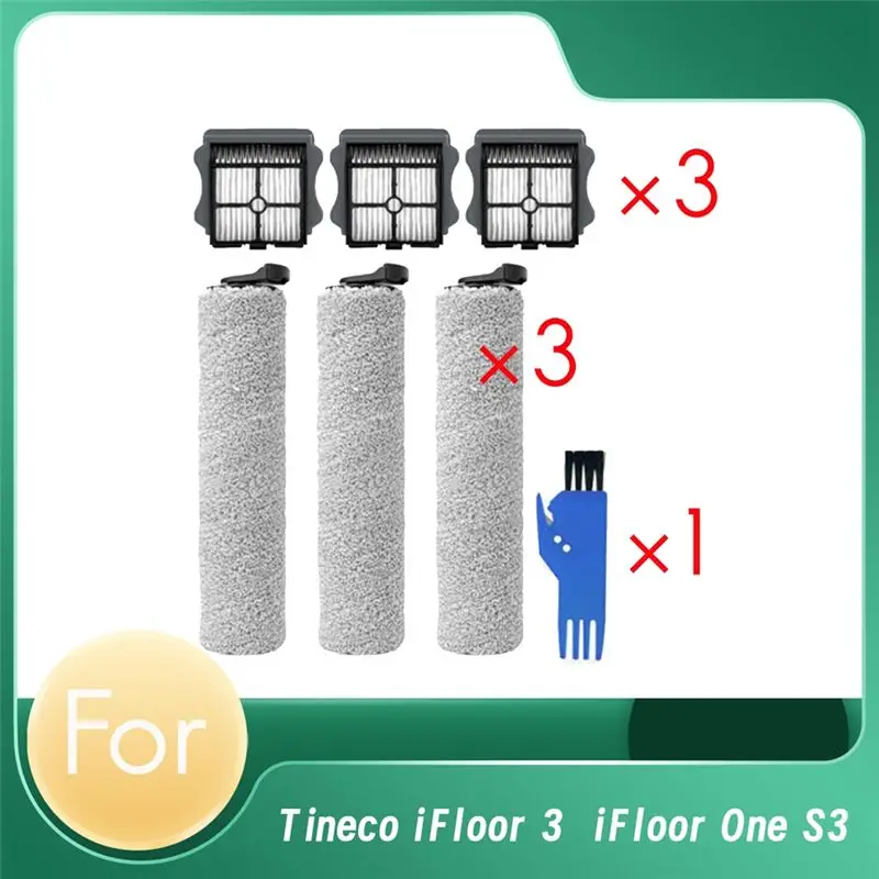 A67M-For Tineco Ifloor 3 And Floor One S3 Replacement Brush Rollers And Hepa Filters Cordless Wet Dry Vacuum Cleaner Parts
A67M-For Tineco Ifloor 3 And Floor One S3 Replacement Brush Rollers And Hepa Filters Cordless Wet Dry Vacuum Cleaner Parts