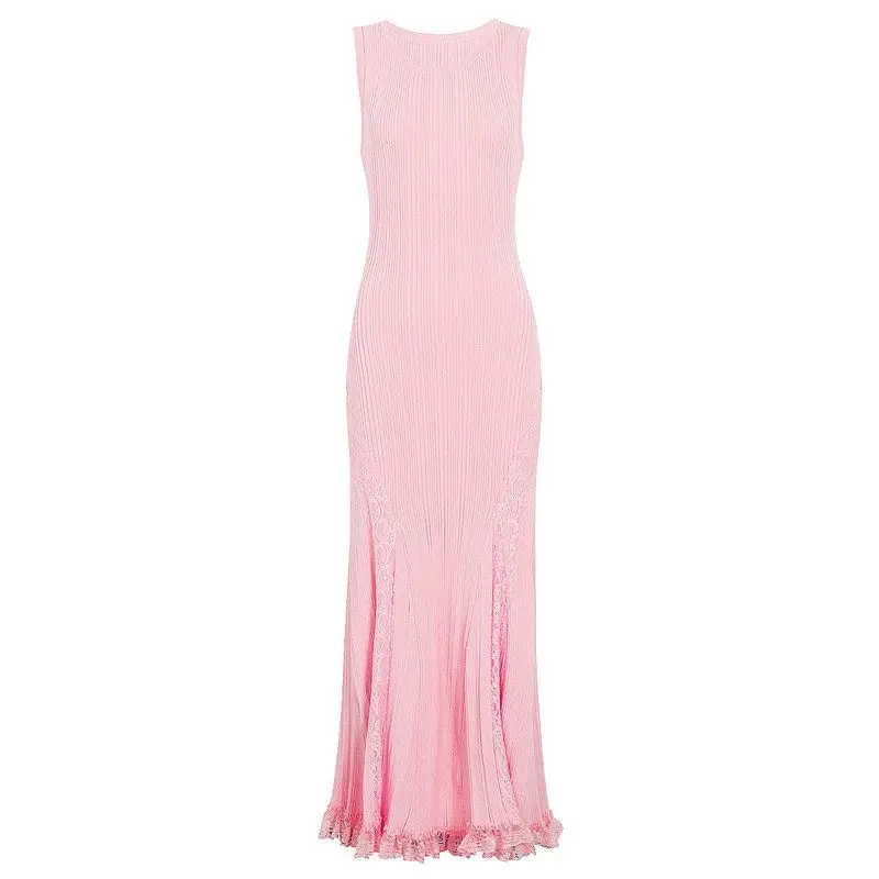 High-Quality Summer New Style Fashionable Knitted Sleeveless Lace Dress Women's High Waist Fish Tail Dress for Ladies
High-Quality Summer New Style Fashionable Knitted Sleeveless Lace Dress Women's High Waist Fish Tail Dress for Ladies