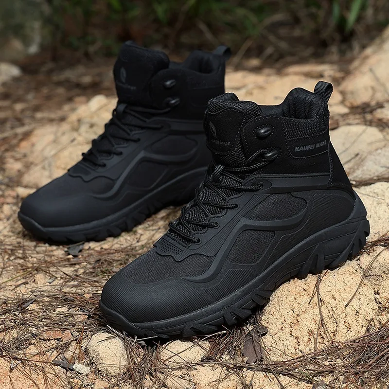 Men's desert boots,outdoor non-slip and wear-resistant climbing and hiking camping shoes,high-top work training shoes,breathable
Men's desert boots,outdoor non-slip and wear-resistant climbing and hiking camping shoes,high-top work training shoes,breathable