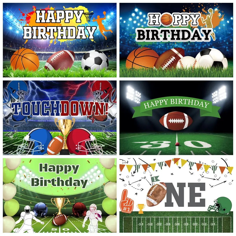 Super Bowl Birthday Theme Photography Backdrop Rugby American Football Field Sports Stadium Grass Kids Birthday Photo Background
Super Bowl Birthday Theme Photography Backdrop Rugby American Football Field Sports Stadium Grass Kids Birthday Photo Background