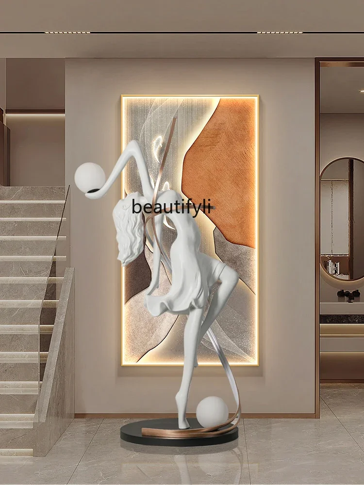 Living Room Large Decoration Character Decoration Floor Lamp Hotel Humanoid Art Sculpture
Living Room Large Decoration Character Decoration Floor Lamp Hotel Humanoid Art Sculpture