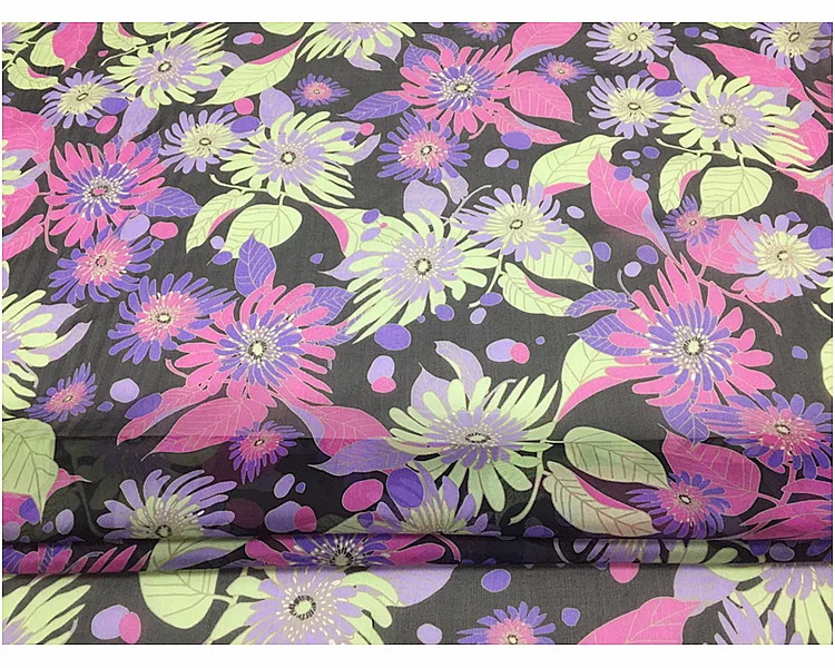 3Meter Black Background Thin, Bright Color Flower Silk Chiffon Fabric MulberrySilk Texture, Scarf Textile Sewing
3Meter Black Background Thin, Bright Color Flower Silk Chiffon Fabric MulberrySilk Texture, Scarf Textile Sewing