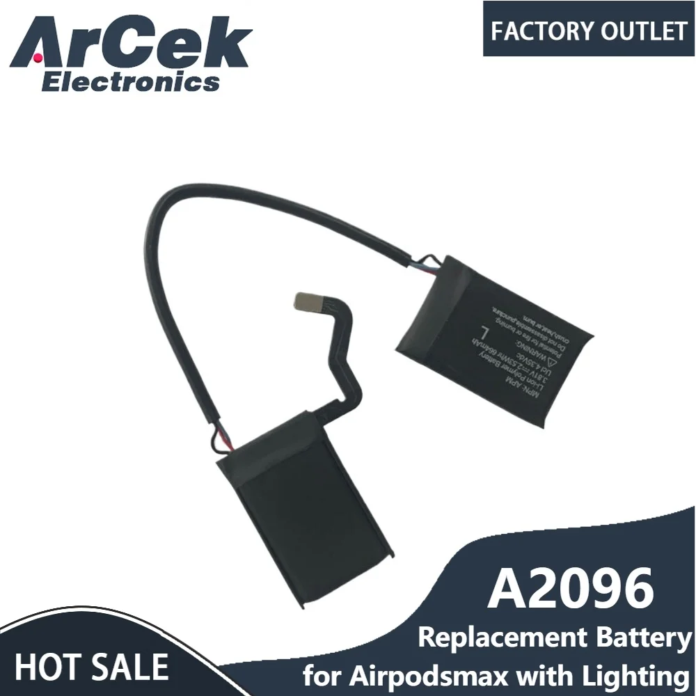 A2096 Replacement Battery 4.35V 664mAh for Apple Airpodsmax with Lighting Charging Port Headset Airpodsmax Batteries
A2096 Replacement Battery 4.35V 664mAh for Apple Airpodsmax with Lighting Charging Port Headset Airpodsmax Batteries