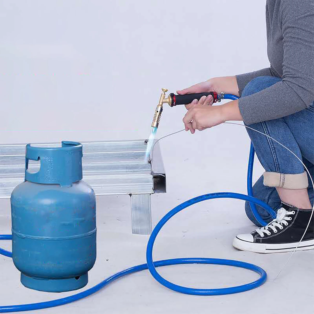 2.5 Meter Ignition Welding Gun Welding Gas Torch Machine Tools Kit with Hose for Soldering Propane Cooking Heating
2.5 Meter Ignition Welding Gun Welding Gas Torch Machine Tools Kit with Hose for Soldering Propane Cooking Heating
