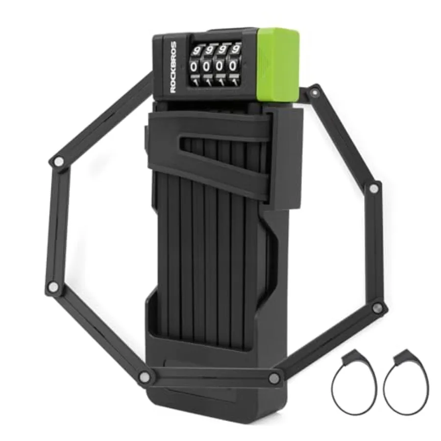 Folding Bike Lock Combination with Mount Bracket Kit 4-Digit Combo for Bicycles Heavy Duty Anti-Theft Anti-Cut Bicycle Lock 3.9
Folding Bike Lock Combination with Mount Bracket Kit 4-Digit Combo for Bicycles Heavy Duty Anti-Theft Anti-Cut Bicycle Lock 3.9