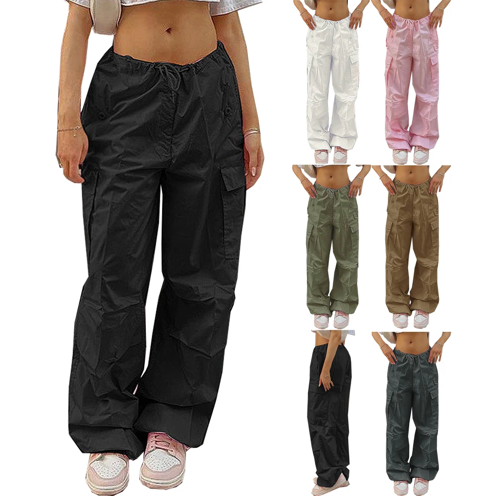 2023 Street fashion women's drawstring five pocket overalls solid color loose quick dry leisure sports pants
2023 Street fashion women's drawstring five pocket overalls solid color loose quick dry leisure sports pants