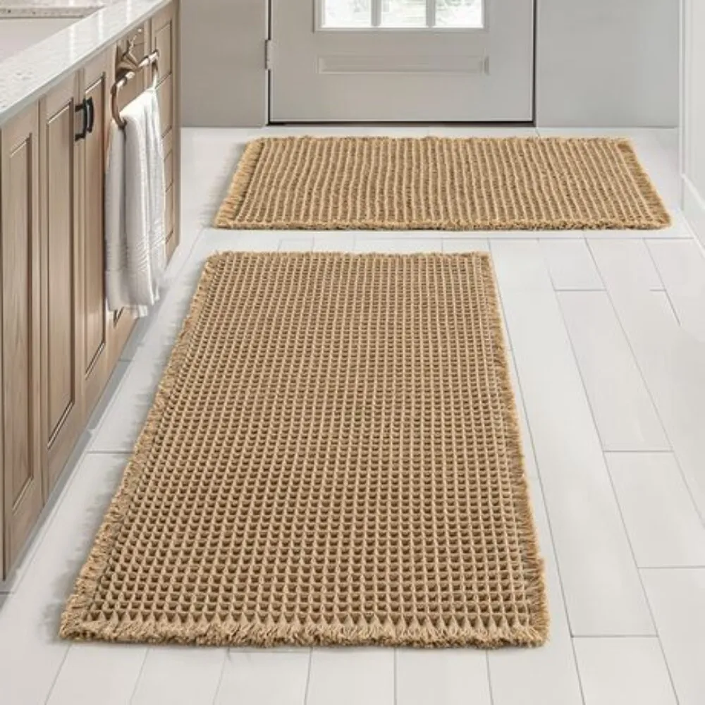 Waffle Weave Door Mat Non Slip Bath Rug for Bathroom Toilet Floor Quick Dry Water Absorption Household Use Cotton Blend
Waffle Weave Door Mat Non Slip Bath Rug for Bathroom Toilet Floor Quick Dry Water Absorption Household Use Cotton Blend