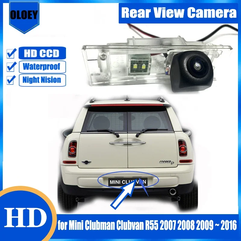 Задняя камера HD для Mini Clubman Clubvan R55 2007 2008 2009 ~ 2016 Резервная камера ночного видения/камера номерного знака
Задняя камера HD для Mini Clubman Clubvan R55 2007 2008 2009 ~ 2016 Резервная камера ночного видения/камера номерного знака