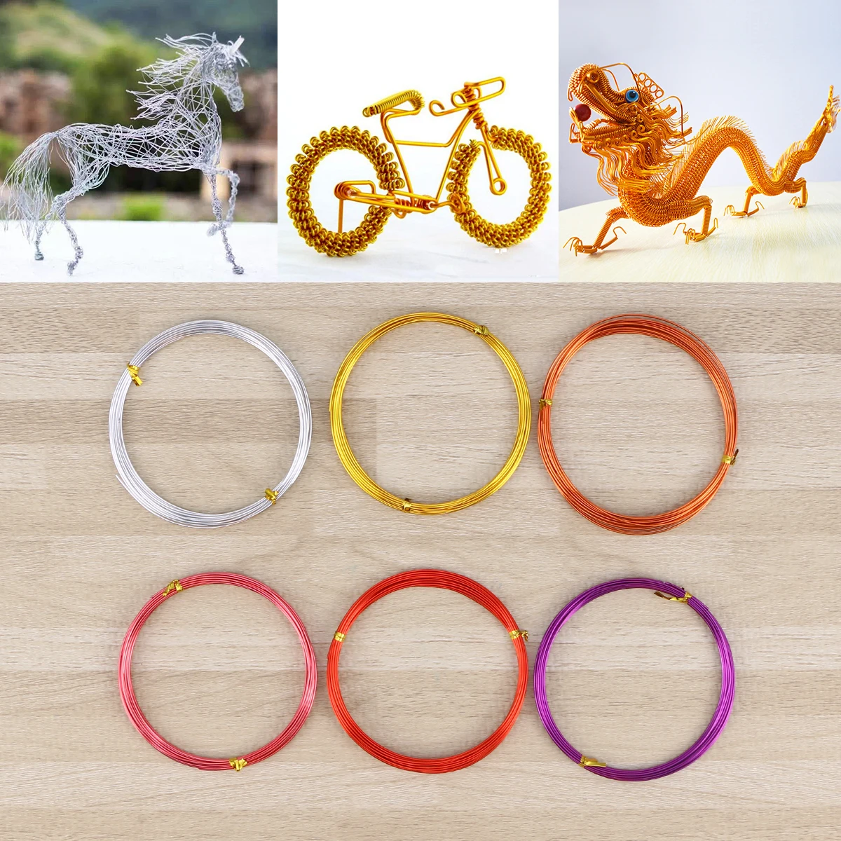 12 Rolls Colorful Aluminum Wire Flexible Craft DIY Metal Wire for Jewelry Making Bracelet Necklace
12 Rolls Colorful Aluminum Wire Flexible Craft DIY Metal Wire for Jewelry Making Bracelet Necklace