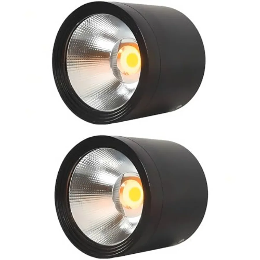 MEGHALI 2-Pack Outdoor Ceiling Light LED Ceiling Spotlight 18W Modern Waterproof Flush Mount Downlight Black Aluminum Exterior
MEGHALI 2-Pack Outdoor Ceiling Light LED Ceiling Spotlight 18W Modern Waterproof Flush Mount Downlight Black Aluminum Exterior