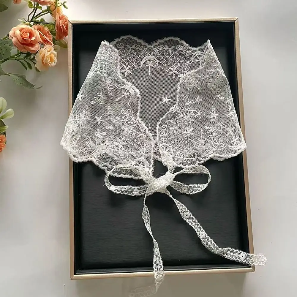 Elegant White Woven Floral Lace Hair Scarf Wraps Sweet Retro Lace Hair Accessories Breathable Triangle Headscarf Travel
Elegant White Woven Floral Lace Hair Scarf Wraps Sweet Retro Lace Hair Accessories Breathable Triangle Headscarf Travel