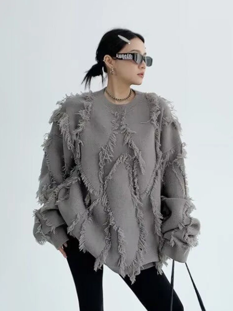 Mueyaruho 2025 Autumn Winter Women Korean Oversized Tassel Sweaters Long Sleeve Solid Pullover Loose Jumper For Women
Mueyaruho 2025 Autumn Winter Women Korean Oversized Tassel Sweaters Long Sleeve Solid Pullover Loose Jumper For Women