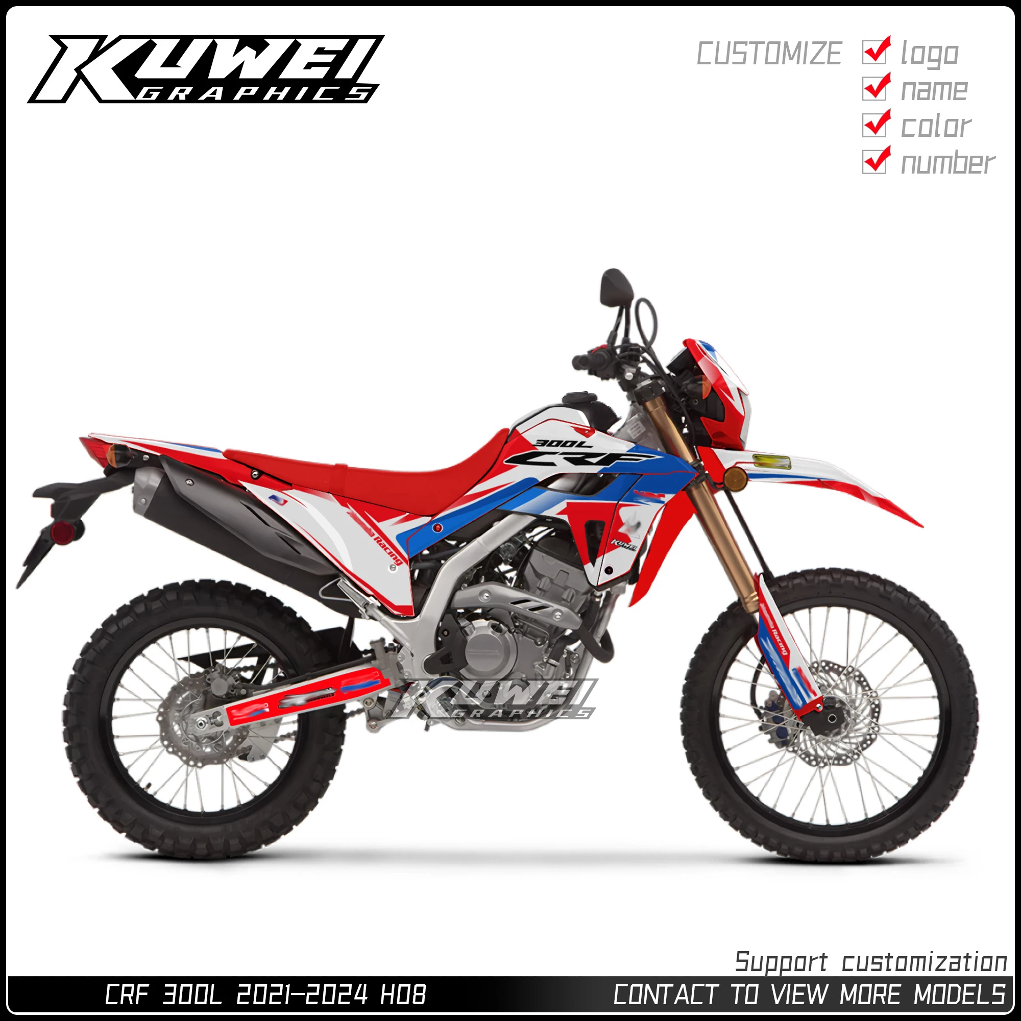 Набор наклеек и графики для Honda CRF 300L 2021-2024, персонализированная кастомизация
Набор наклеек и графики для Honda CRF 300L 2021-2024, персонализированная кастомизация