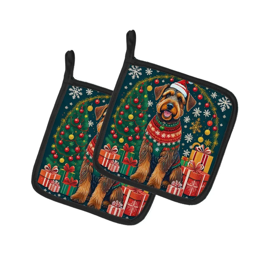 Airedale Terrier Christmas Pair of Pot Holders Kitchen Heat Resistant Pot Holders Sets Oven Hot Pads for Cooking Baking BBQ 7 1
Airedale Terrier Christmas Pair of Pot Holders Kitchen Heat Resistant Pot Holders Sets Oven Hot Pads for Cooking Baking BBQ 7 1