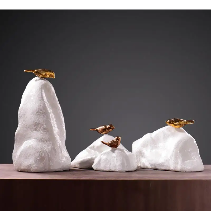 Golden Bird Decorative Rockery Artworks Statue Decorative Ornaments Animal Resin Figurines Crafts Sculpture Modern Home Decor
Golden Bird Decorative Rockery Artworks Statue Decorative Ornaments Animal Resin Figurines Crafts Sculpture Modern Home Decor