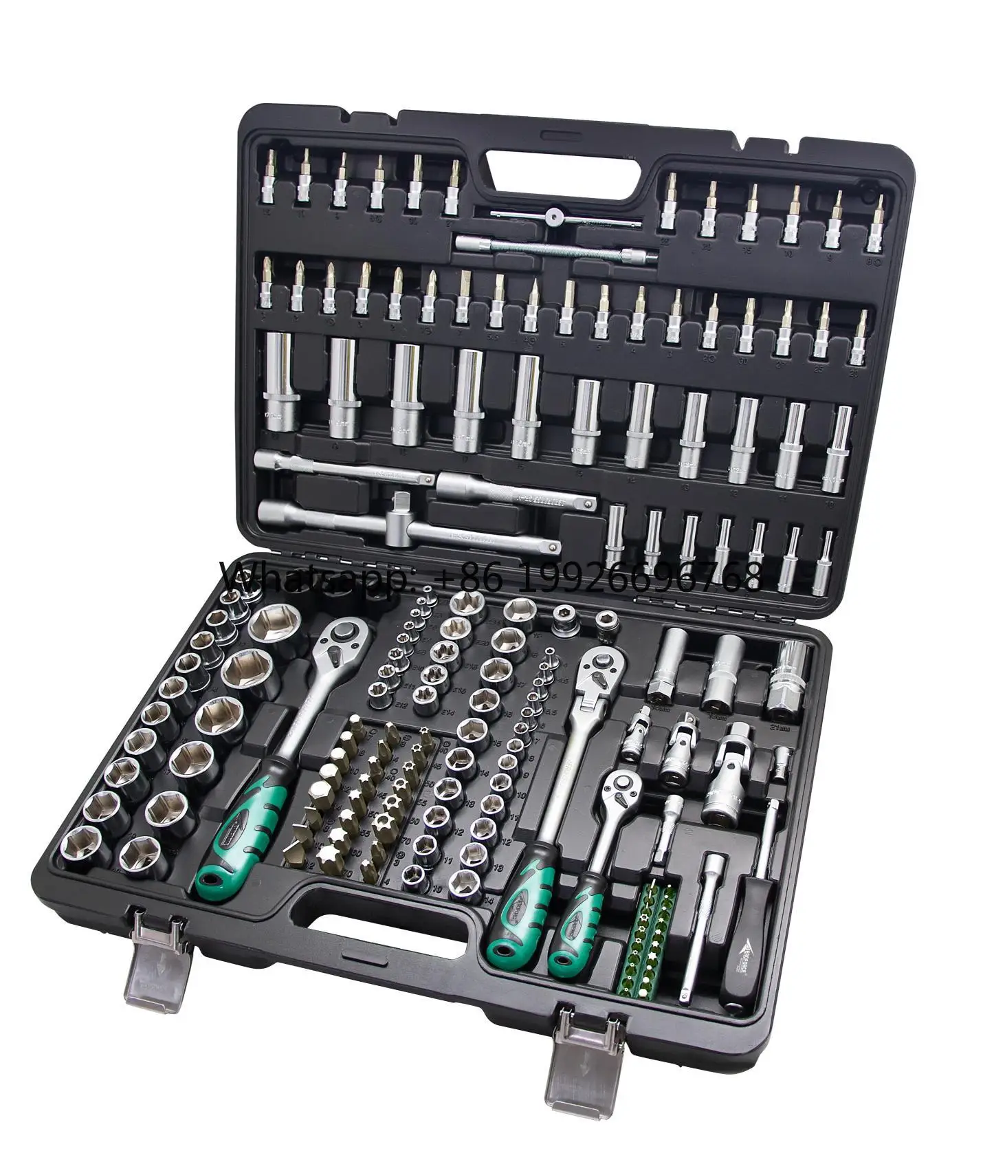 AE-S176 176Pcs 1/4"&3/8"&1/2" Ratchet Wrench Set Combination Tools Set Multifunctional Tools Set with Box
AE-S176 176Pcs 1/4"&3/8"&1/2" Ratchet Wrench Set Combination Tools Set Multifunctional Tools Set with Box