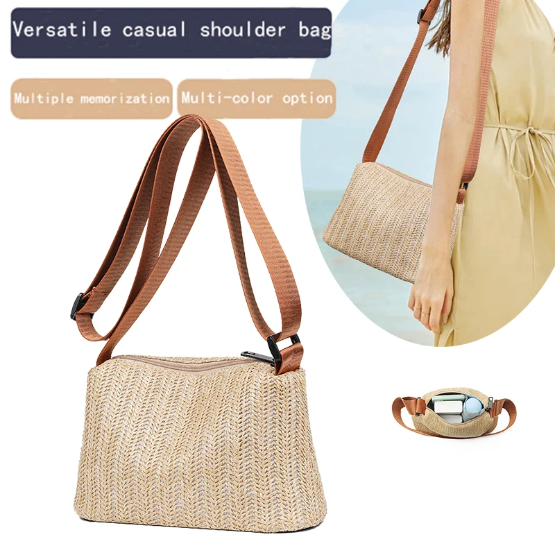 Unisexual square bags, men's and women's single-shoulder bags, casual vacation straw woven versatile crossbody bags
Unisexual square bags, men's and women's single-shoulder bags, casual vacation straw woven versatile crossbody bags
