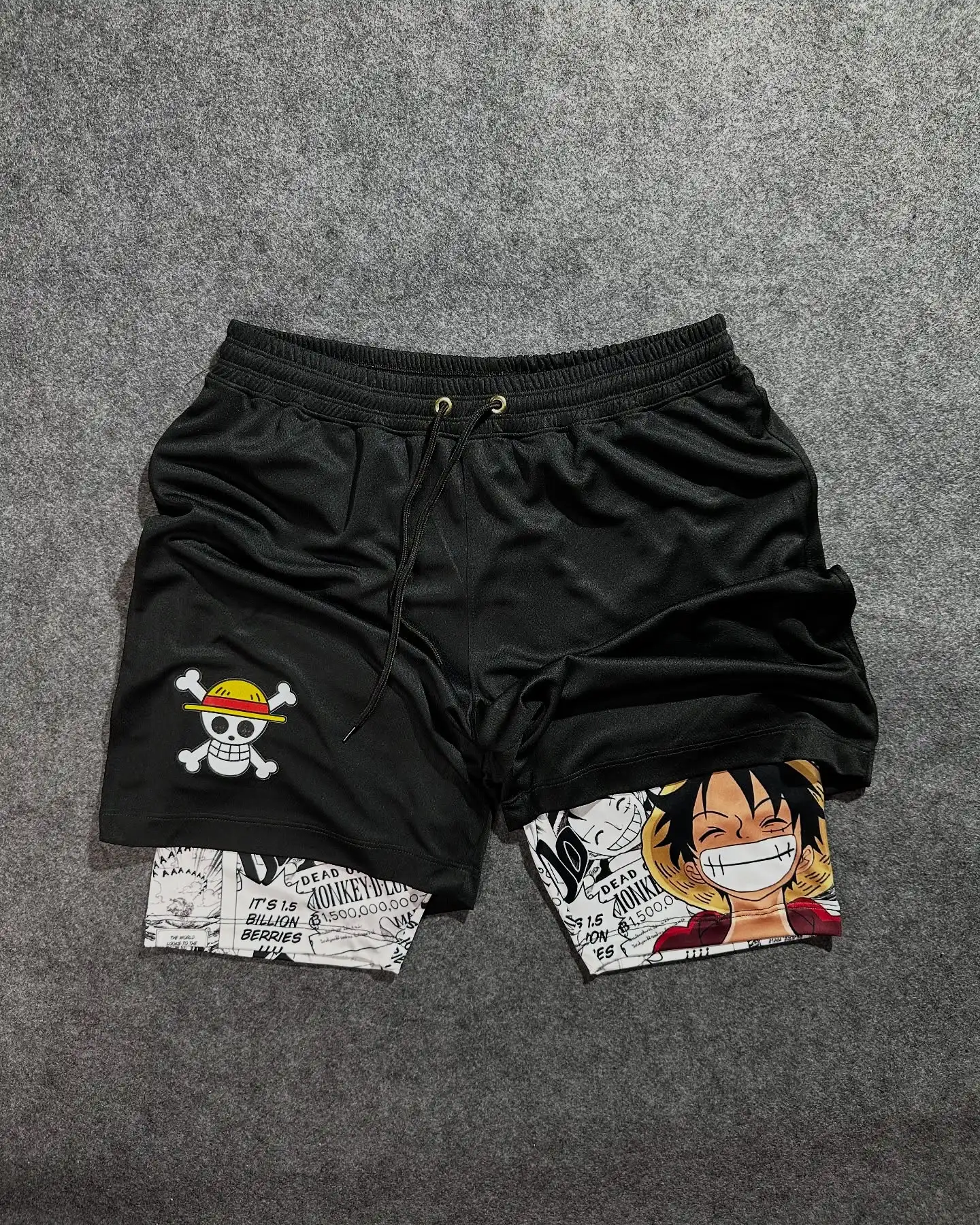 2026 Summer Anime One Piece 2-in-1 Performance Shorts, Men's Luffy Zoro Quick Dry Gym Running Shorts with Compression Liner
2026 Summer Anime One Piece 2-in-1 Performance Shorts, Men's Luffy Zoro Quick Dry Gym Running Shorts with Compression Liner