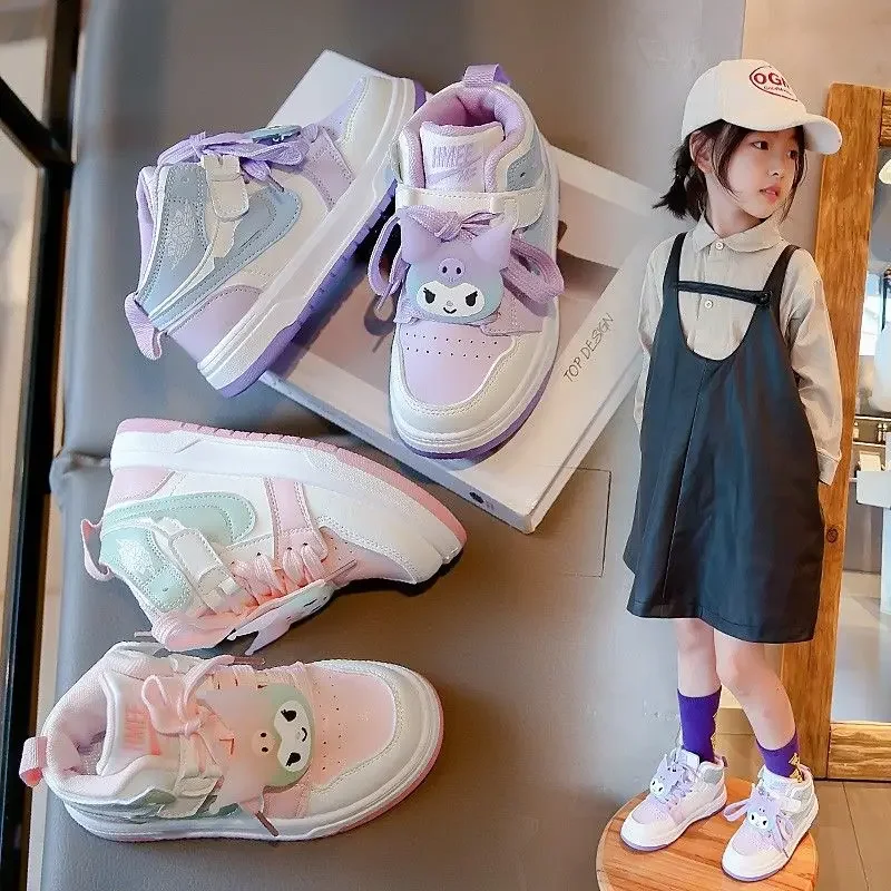 Spring Autumn Kawaii Kuromi Anime Sanrio Children Fashion Casual Shoes Cute Cartoon Student Board Sneakers Gifts for Kids
Spring Autumn Kawaii Kuromi Anime Sanrio Children Fashion Casual Shoes Cute Cartoon Student Board Sneakers Gifts for Kids