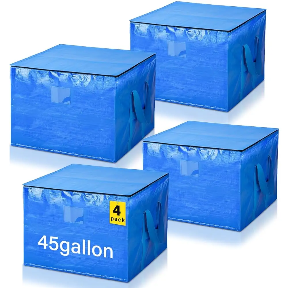 Free Shipping4 Pcs 45 Gallons Extra Large Moving Bags with Zipper Carrying Handles XXL Heavy Duty Storage Bags Jumbo Big Square
Free Shipping4 Pcs 45 Gallons Extra Large Moving Bags with Zipper Carrying Handles XXL Heavy Duty Storage Bags Jumbo Big Square