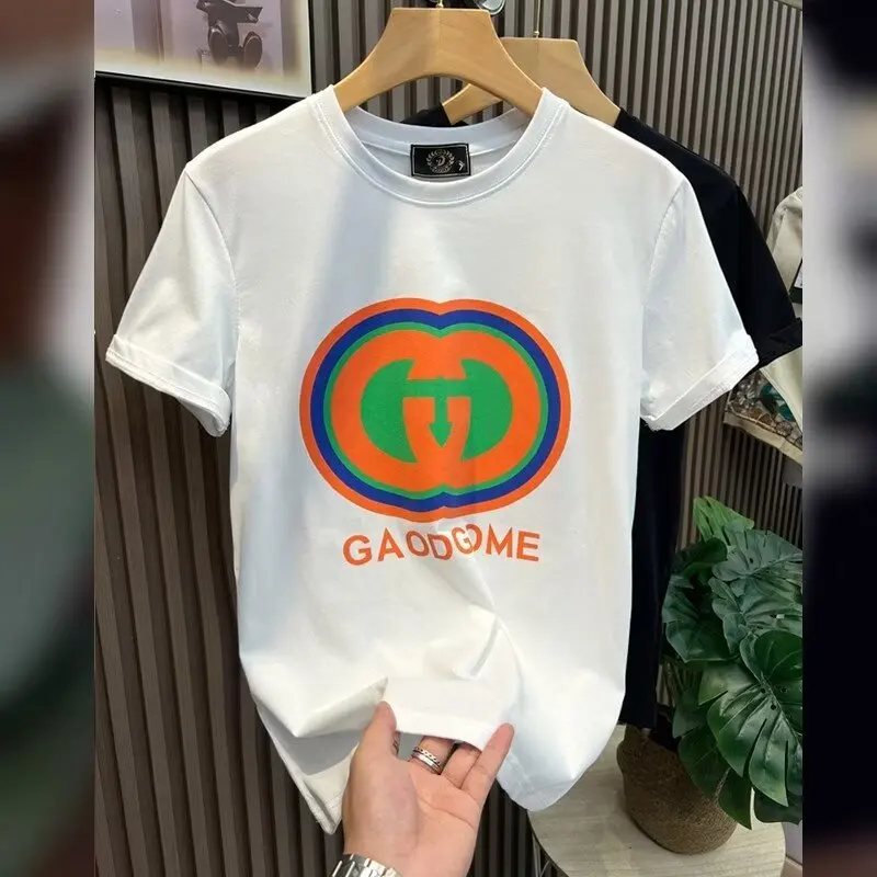 Loose Casual Short Sleeve T-Shirt Men's Summer Korean Style Half Sleeve Top Hong Kong Style Loose Fit Casual Trendy Brand Tee
Loose Casual Short Sleeve T-Shirt Men's Summer Korean Style Half Sleeve Top Hong Kong Style Loose Fit Casual Trendy Brand Tee