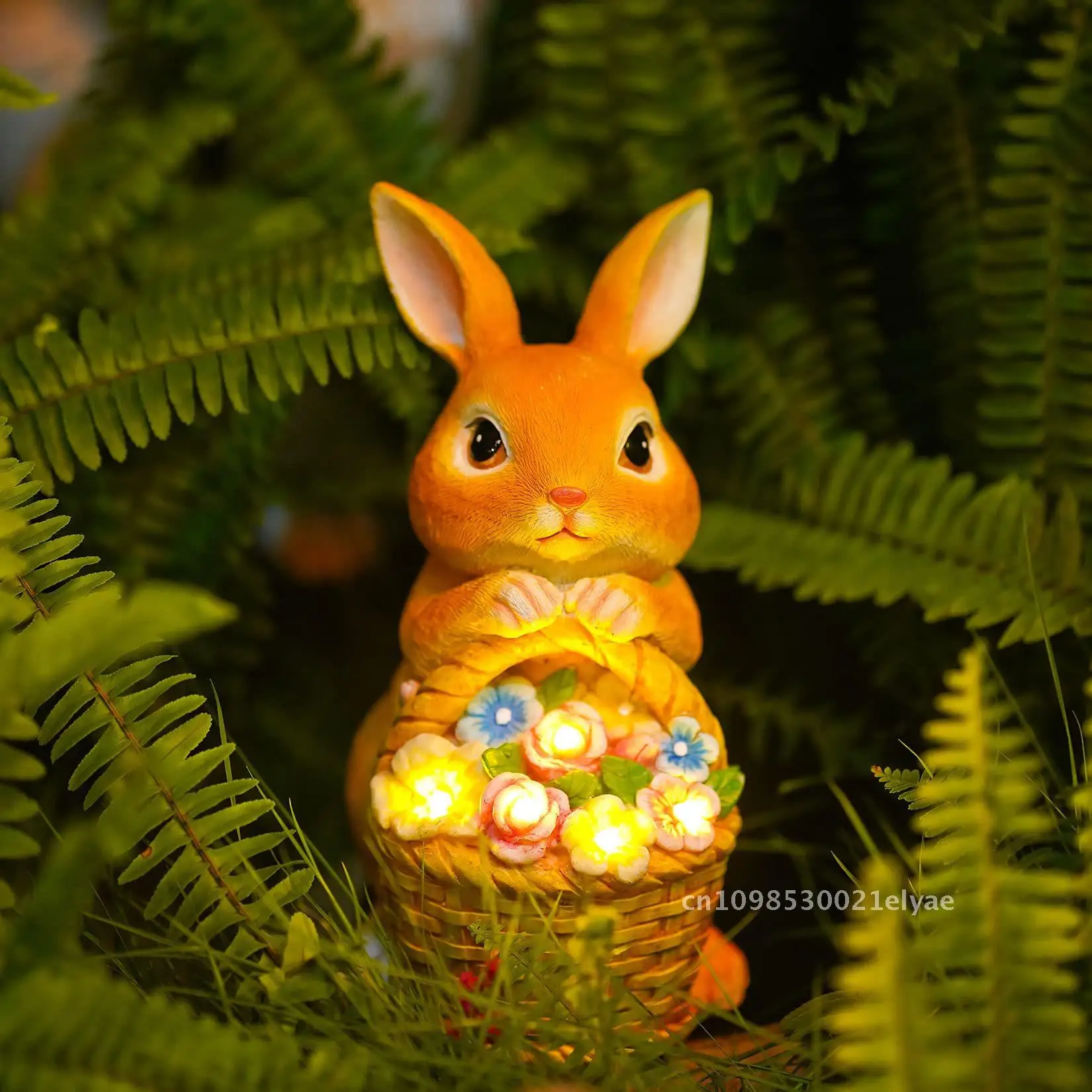Creative Solar Rabbit Basket Resin Decoration Yellow & White Garden Courtyard Home Ornament Simulation Animal Craft
Creative Solar Rabbit Basket Resin Decoration Yellow & White Garden Courtyard Home Ornament Simulation Animal Craft