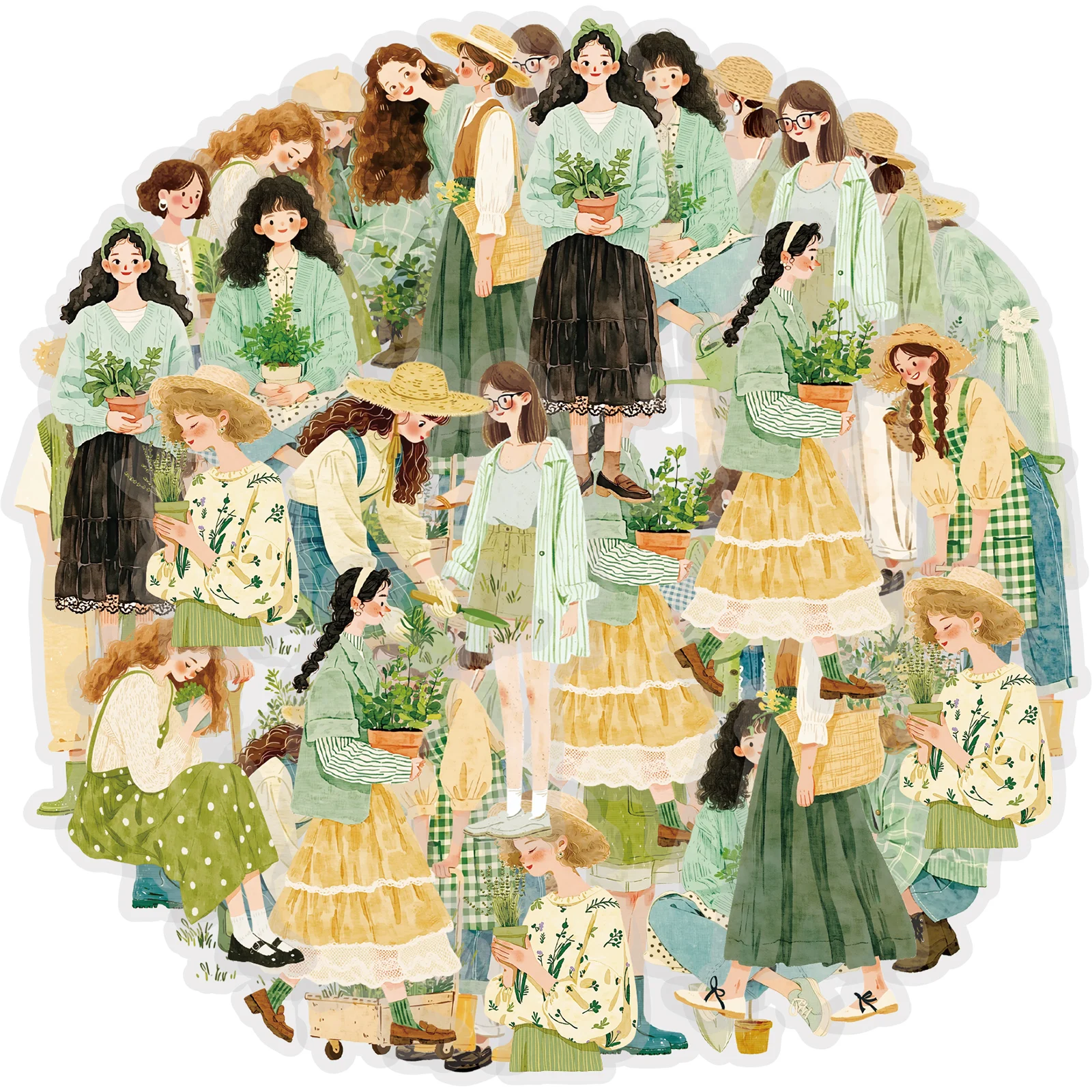 Etori Life Forest-Themed Artistic Gardening Girl Stickers, Fresh Green Plant Garden Style DIY Collage Decorative Stickers Suitable for Laptops, Phone Backs, Suitcases, Photo Albums, Diaries, Scrapbooking Supplies, Office Decoration Accessories, Party Deco
Etori Life Forest-Themed Artistic Gardening Girl Stickers, Fresh Green Plant Garden Style DIY Collage Decorative Stickers Suitable for Laptops, Phone Backs, Suitcases, Photo Albums, Diaries, Scrapbooking Supplies, Office Decoration Accessories, Party Deco