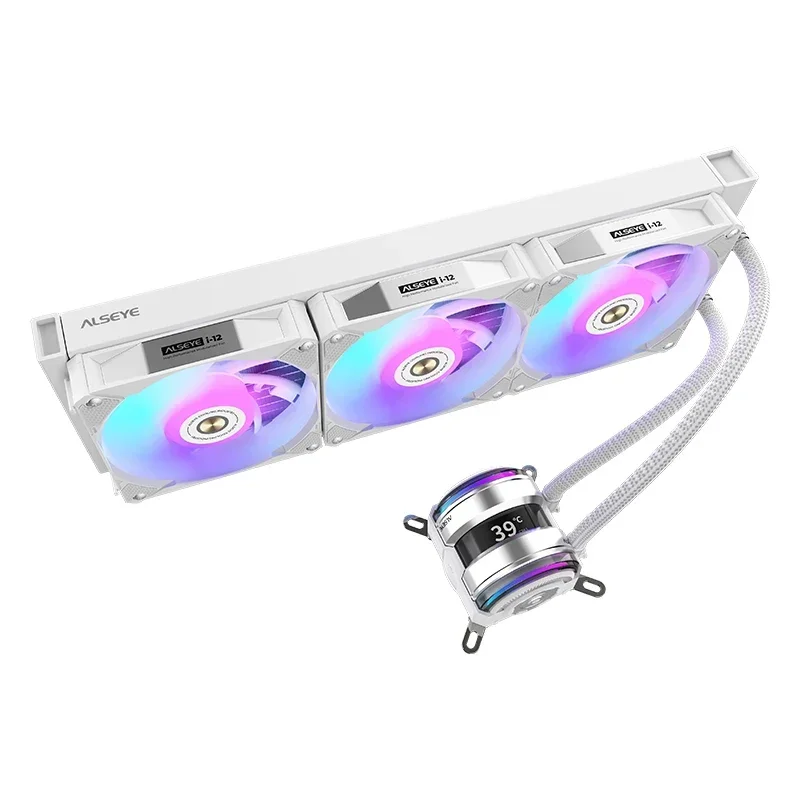 ALSEYE 2023 Newly 360 AIO Liquid CPU Cooler, 360mm Radiator with 3X 120mm Low Noise ARGB Fans
ALSEYE 2023 Newly 360 AIO Liquid CPU Cooler, 360mm Radiator with 3X 120mm Low Noise ARGB Fans