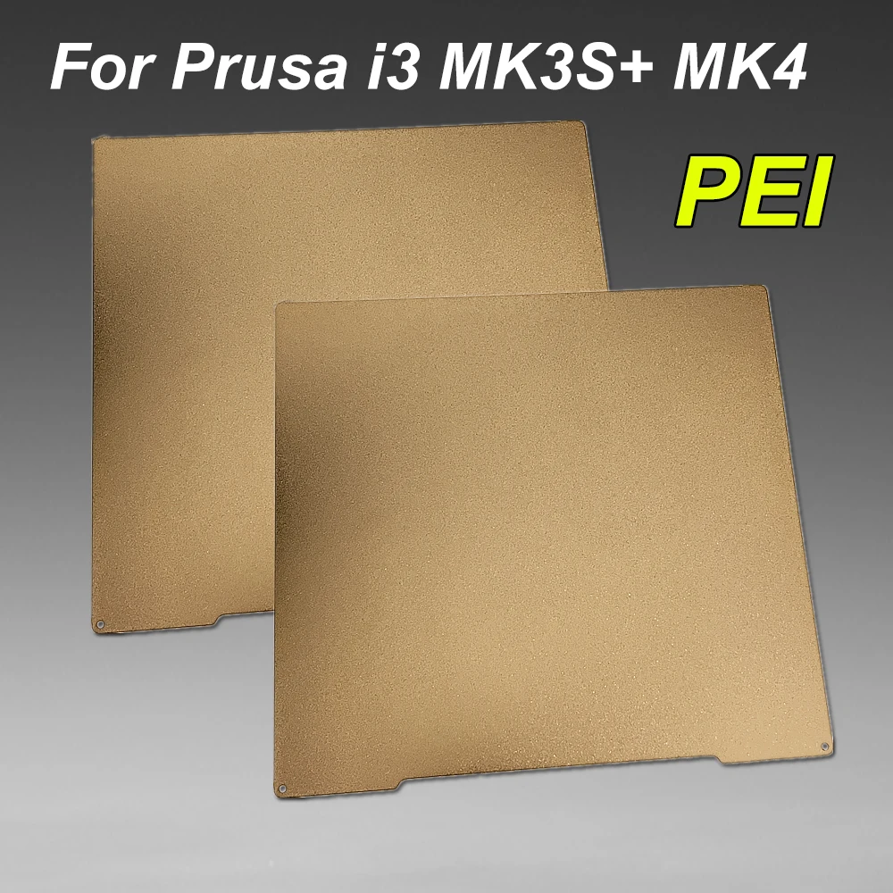 MK4 PEI Sheet for Prusa i3 MK3 MK3S+ MK4 Build Plate Double Sided PEI PEO PET H1H Print Plate Spring Steel Sheet for Prusa MK4
MK4 PEI Sheet for Prusa i3 MK3 MK3S+ MK4 Build Plate Double Sided PEI PEO PET H1H Print Plate Spring Steel Sheet for Prusa MK4