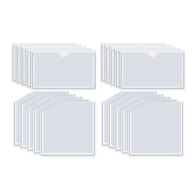 AT82-Ideal Holder For Index Cards Adhesive Pockets 20 Pcs For Planners Planner Accessories Clear Self-Stick Folders
AT82-Ideal Holder For Index Cards Adhesive Pockets 20 Pcs For Planners Planner Accessories Clear Self-Stick Folders