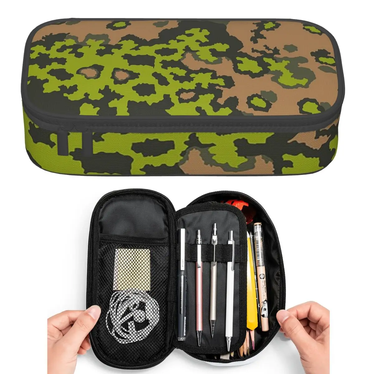 Splintertarn German WW2 Camouflage Army Military Camo Pencil Cases Pen Box Pencil Bag Big Capacity Pencil Pouch Pen Holder
Splintertarn German WW2 Camouflage Army Military Camo Pencil Cases Pen Box Pencil Bag Big Capacity Pencil Pouch Pen Holder