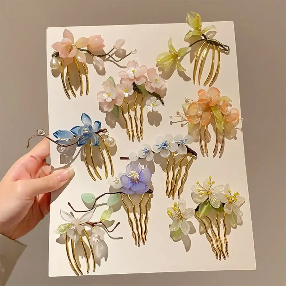 Расческа для волос в стиле ретро, палочка для волос в китайском стиле, U-образная жемчужная шпилька Hanfu, цветочные палочки для волос для булочек, аксессуары Cheongsam 
Расческа для волос в стиле ретро, палочка для волос в китайском стиле, U-образная жемчужная шпилька Hanfu, цветочные палочки для волос для булочек, аксессуары Cheongsam