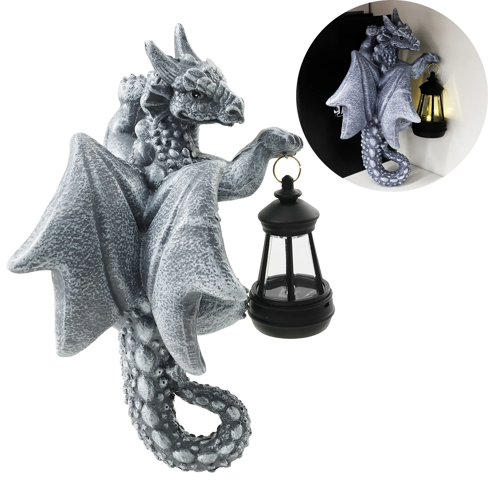 Dragon Figure with Solar Lights Resin Funny Dragon Figure Garden Decoration Yard Sculpture for Festival Outdoor Decor
Dragon Figure with Solar Lights Resin Funny Dragon Figure Garden Decoration Yard Sculpture for Festival Outdoor Decor