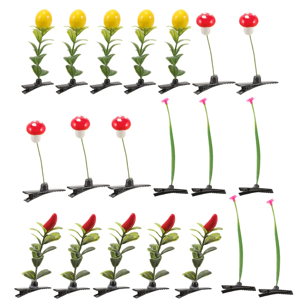 20Pcs Assorted Color Plant Hairpins Fun Hair Barrettes Formal Event Casual Gathering Girls Hair Accessories Small Hair Clips
20Pcs Assorted Color Plant Hairpins Fun Hair Barrettes Formal Event Casual Gathering Girls Hair Accessories Small Hair Clips
