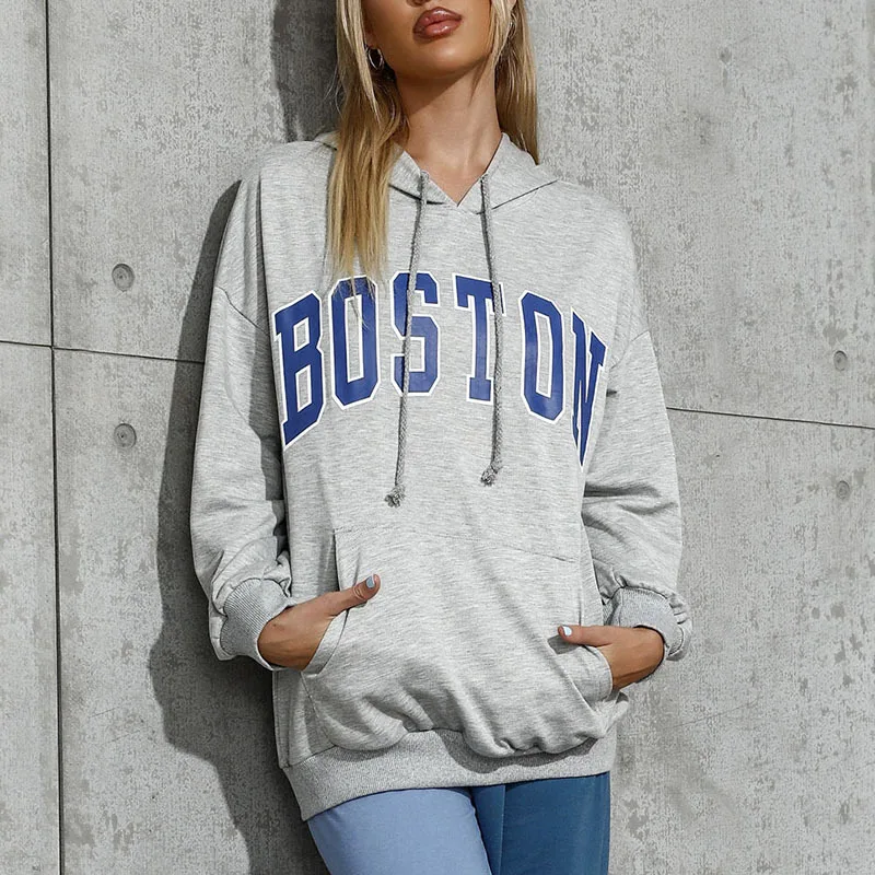 2023 Autumn and Winter New Women's Casual Fashion Hooded Letter Print Sweater Pullover Jacket Temperament Elegant Joker Hoodie
2023 Autumn and Winter New Women's Casual Fashion Hooded Letter Print Sweater Pullover Jacket Temperament Elegant Joker Hoodie