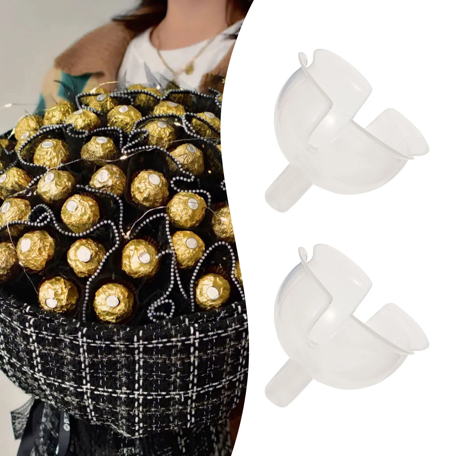 60pcs Chocolate Ball Base Smooth Portable For Round Chocolate Diy Bouquet Support Truffle Holder Candy Cup Party Decor
60pcs Chocolate Ball Base Smooth Portable For Round Chocolate Diy Bouquet Support Truffle Holder Candy Cup Party Decor