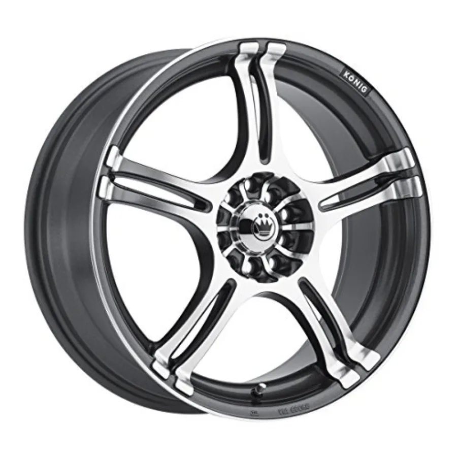 Konig Incident Graphite Machined Wheel 15x6.5 5x100mm Black Matte Finish Lightweight High Strength Performance
Konig Incident Graphite Machined Wheel 15x6.5 5x100mm Black Matte Finish Lightweight High Strength Performance