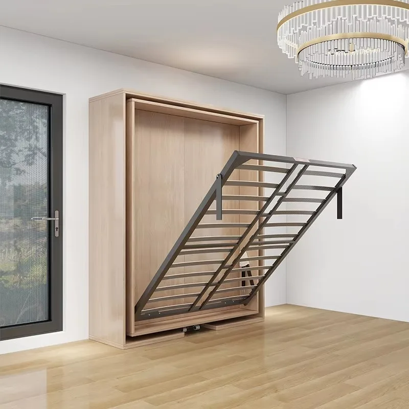 Modern Style Multifunctional Rotating Bookshelf Integrated Folding Flip Bed Soft Panel Wall Bed Desk Hidden Hardware Murphy Beds
Modern Style Multifunctional Rotating Bookshelf Integrated Folding Flip Bed Soft Panel Wall Bed Desk Hidden Hardware Murphy Beds