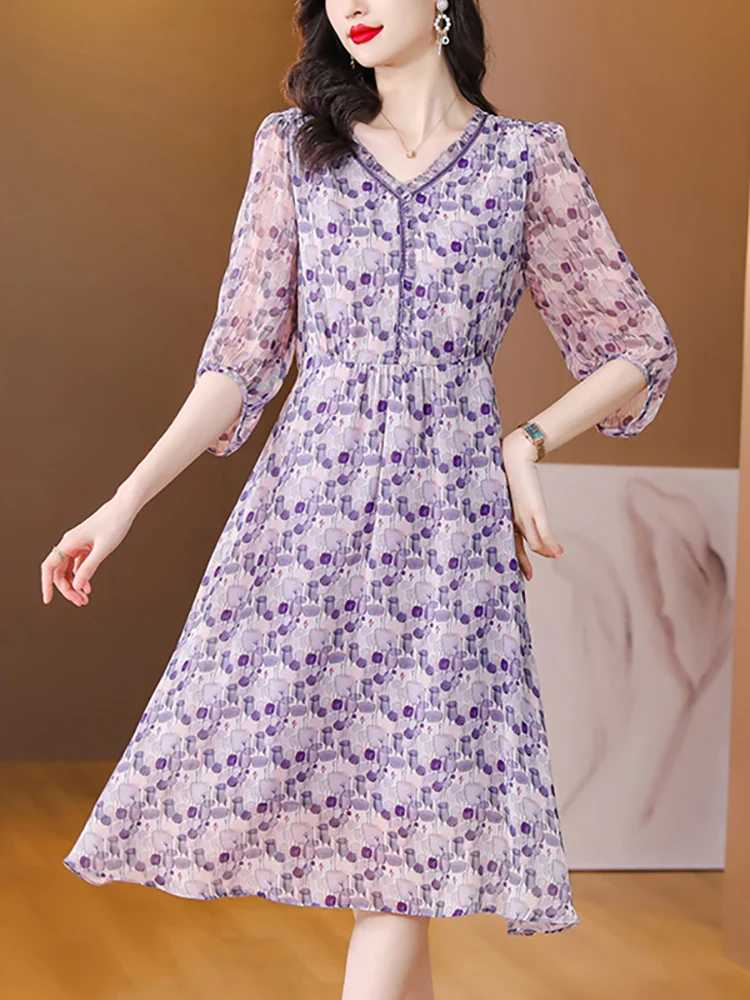 Summer Purple Polka Dot Silk Midi Dress Women Elegant Casual Chic Beach Dress 2024 Korean Fashion Bodycon Birthday Party Dresses
Summer Purple Polka Dot Silk Midi Dress Women Elegant Casual Chic Beach Dress 2024 Korean Fashion Bodycon Birthday Party Dresses