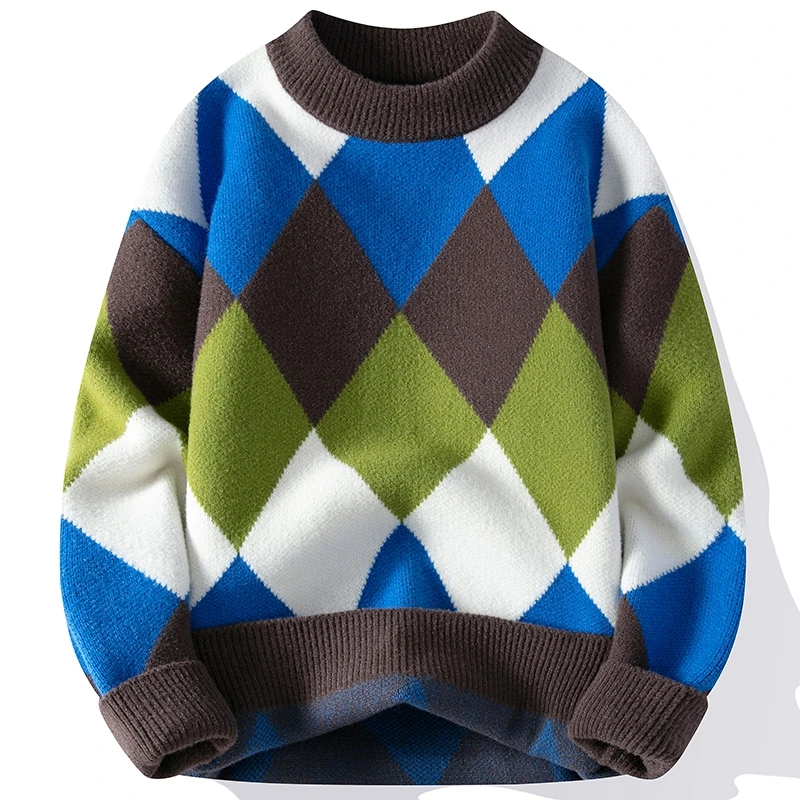 2023 New Autumn Winter Thick Warm Harajuku Cashmere Sweater Men High End Mens Christmas Jumper Fashion Argyle Pullover Sweaters
2023 New Autumn Winter Thick Warm Harajuku Cashmere Sweater Men High End Mens Christmas Jumper Fashion Argyle Pullover Sweaters