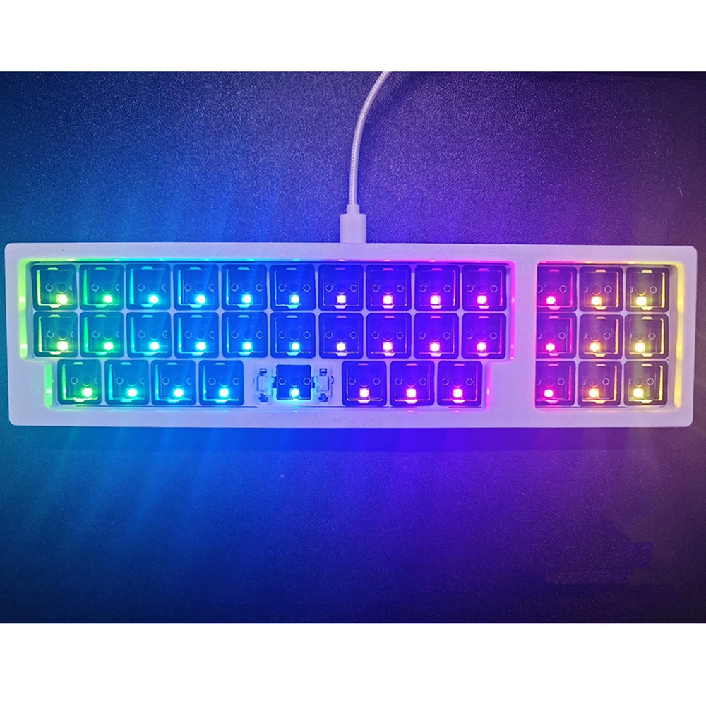 Qmk Vial Firmware Cyber 28+9 Mini 30% Keyboard Kit USB Wired Hot swap DIY South RGB Gaming Keyboard Kit
Qmk Vial Firmware Cyber 28+9 Mini 30% Keyboard Kit USB Wired Hot swap DIY South RGB Gaming Keyboard Kit