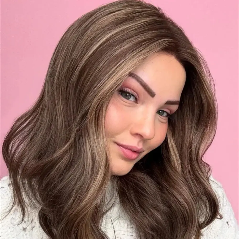 Синтетический парик Brunette Brown 13X4 с кружевной передней частью для женщин, с блонд-оттенками, предварительно проработанной линией роста волос и детским волоском, волнистые волосы до плеч
Синтетический парик Brunette Brown 13X4 с кружевной передней частью для женщин, с блонд-оттенками, предварительно проработанной линией роста волос и детским волоском, волнистые волосы до плеч