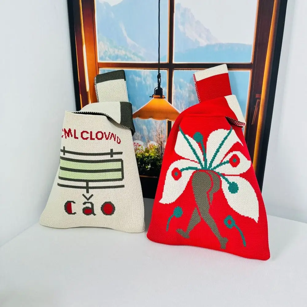 Casual Tote Bag Knot Wrist Bag Butterfly Reusable Knit Handbag Double -sided Printing Korean style Handheld Tote Bag Girl
Casual Tote Bag Knot Wrist Bag Butterfly Reusable Knit Handbag Double -sided Printing Korean style Handheld Tote Bag Girl
