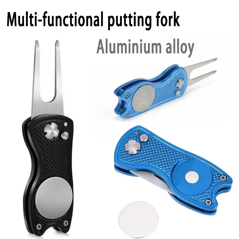 Golf turf repair switchblade tool Course trench cleaner Magnetic aluminum handle folding golf green fork trainer
Golf turf repair switchblade tool Course trench cleaner Magnetic aluminum handle folding golf green fork trainer