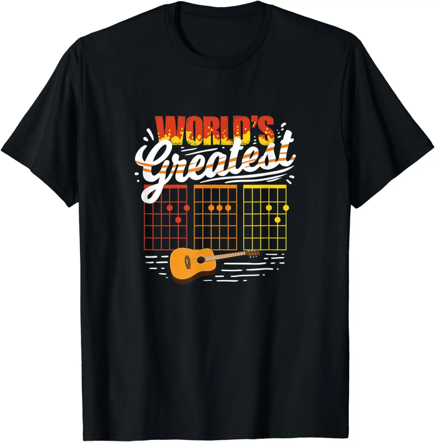 Mens World's Greatest Dad Guitar Chord Artwork For Father's Day T-Shirt
Mens World's Greatest Dad Guitar Chord Artwork For Father's Day T-Shirt